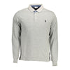U.S. POLO ASSN. Gray Cotton Men Polo Shirt
