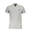 Cavalli Class Gray Cotton Men Polo Shirt