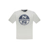 Tricou North Sails gri din bumbac pentru bărbați