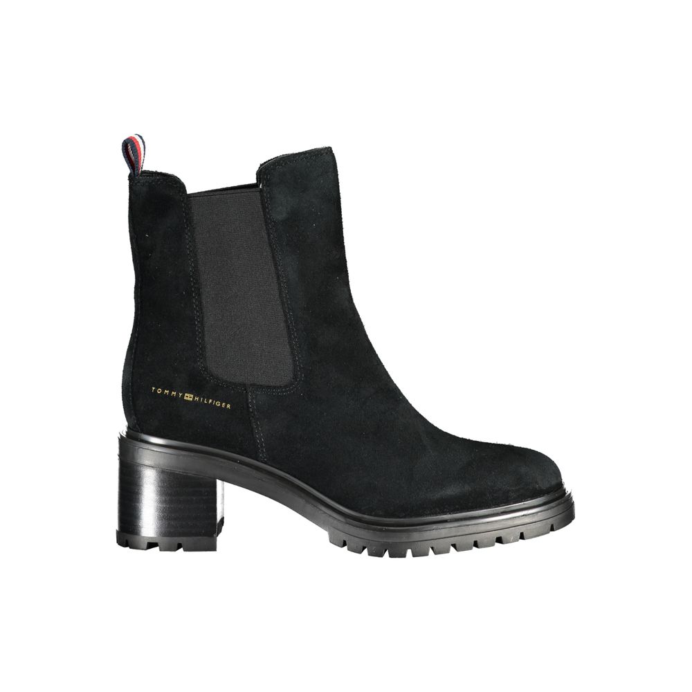 Ghete damă Tommy Hilfiger din piele neagră