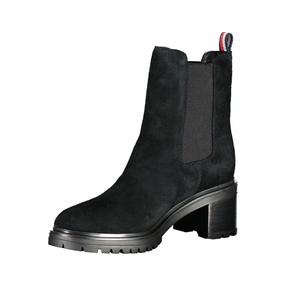 Ghete damă Tommy Hilfiger din piele neagră