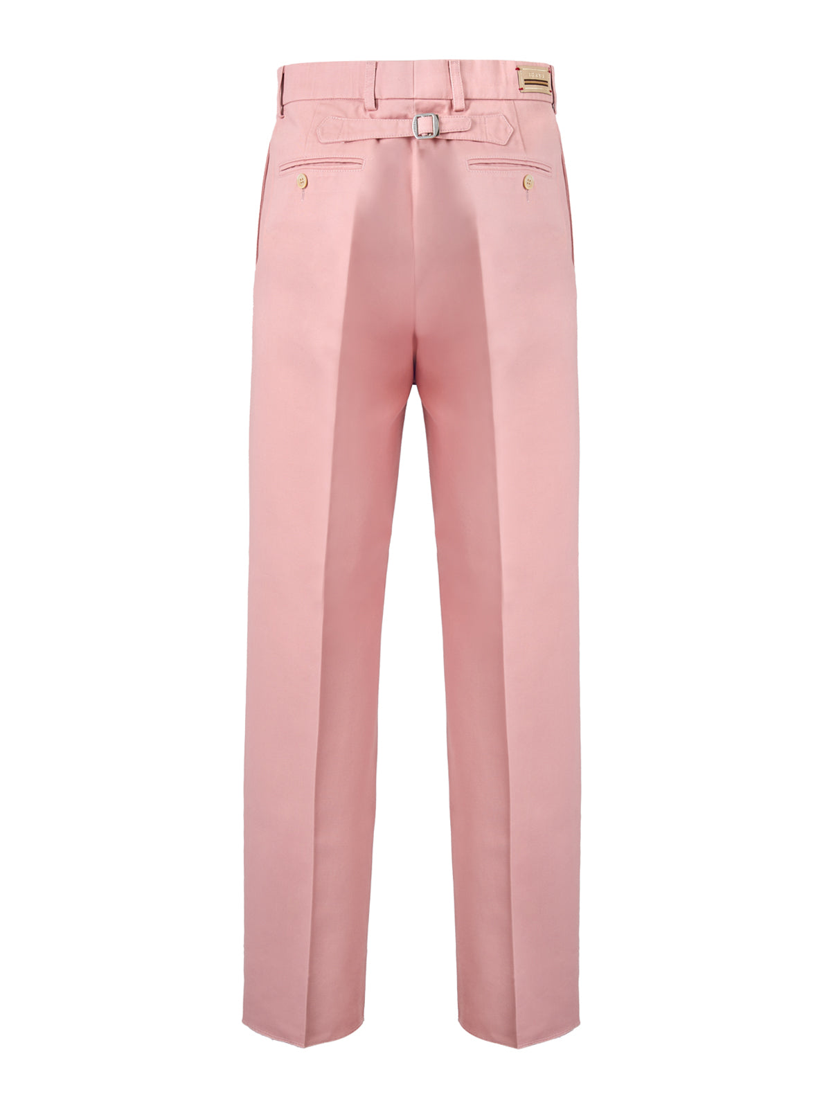 Pantaloni Gucci roz deschis din bumbac