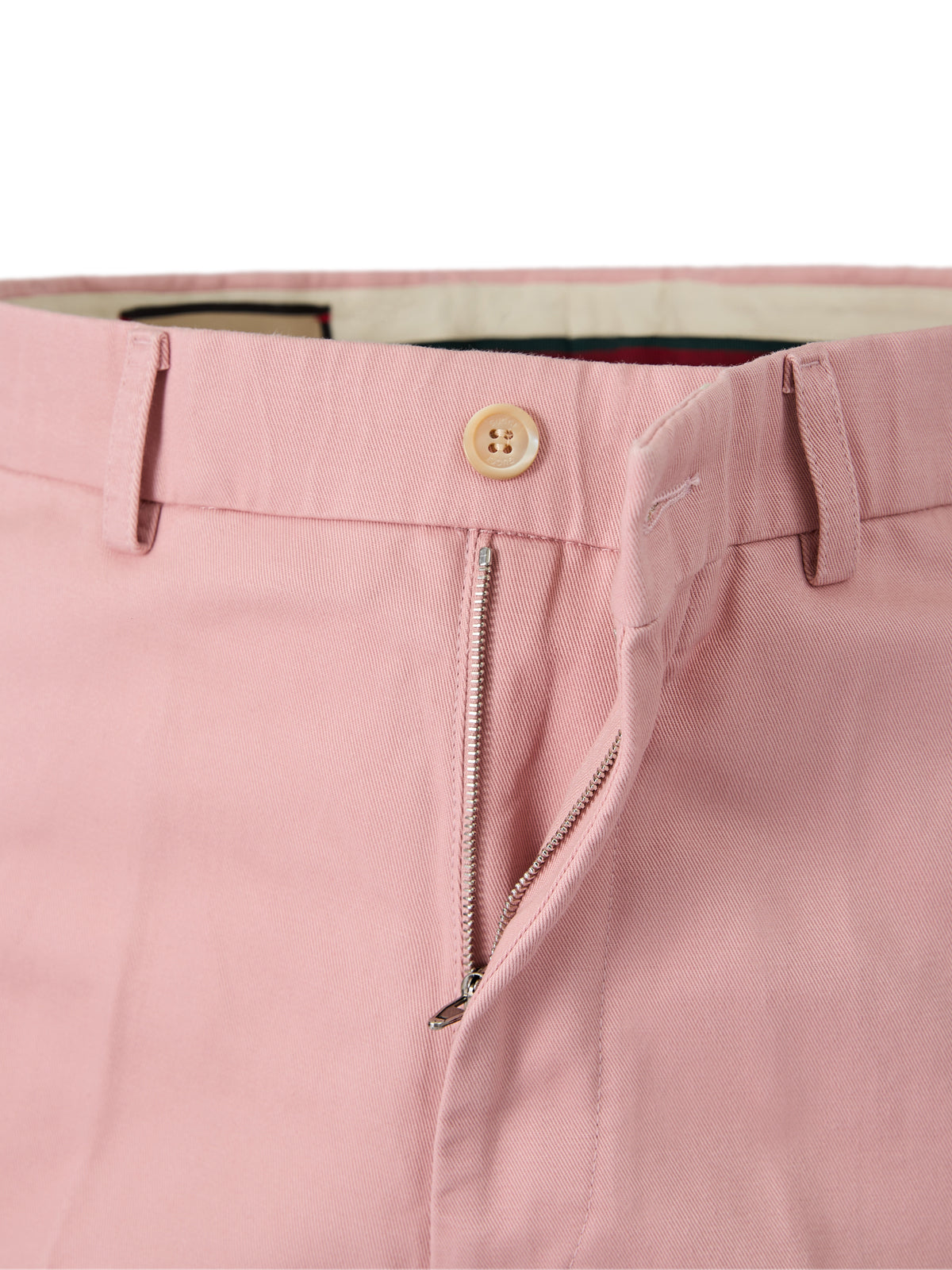 Pantaloni Gucci roz deschis din bumbac