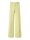 Pantaloni Gucci din poliester galben lime