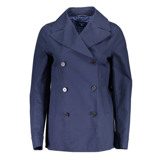Gant Blue Cotton Women Jacket