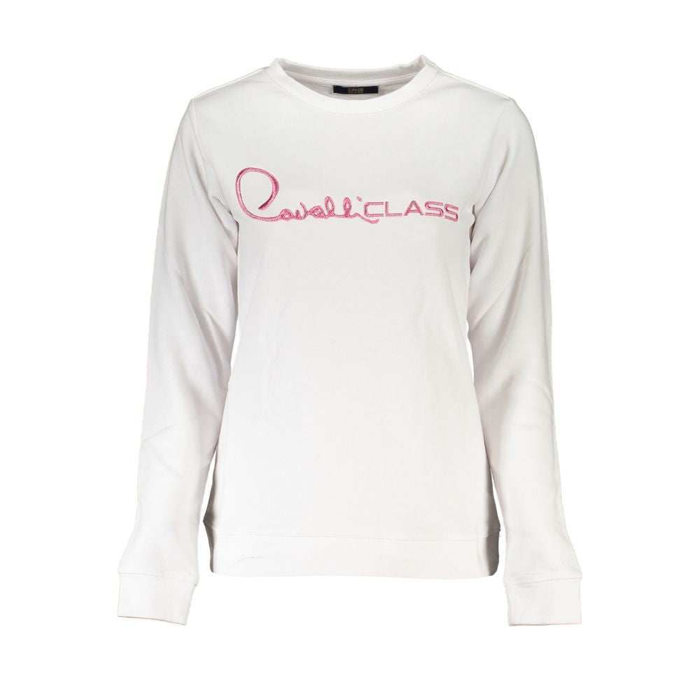 Cavalli Class White Cotton Women Sweater