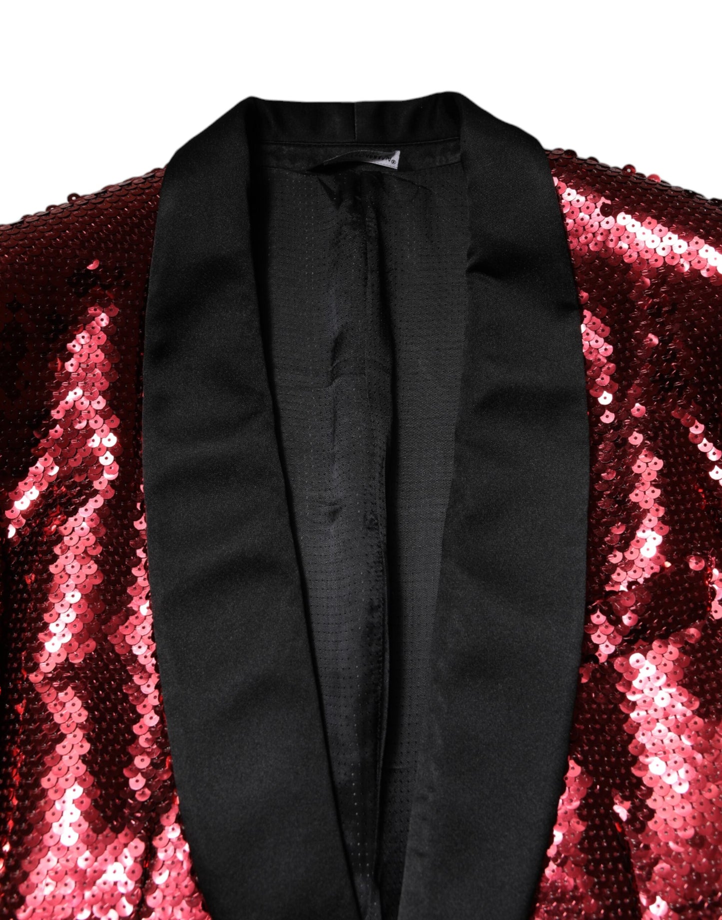 Dolce & Gabbana Red SICILIA Sequin Embellish Blazer Jacket