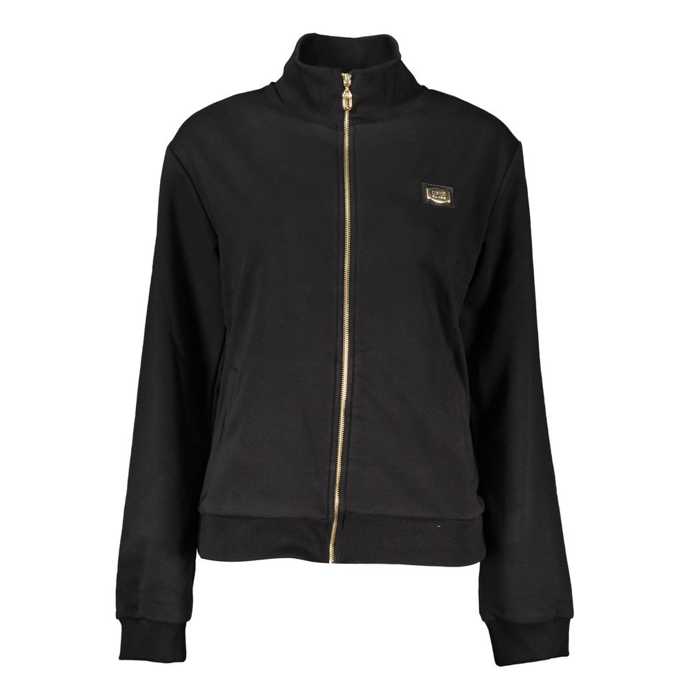 Pulover Cavalli Class din bumbac negru pentru femei