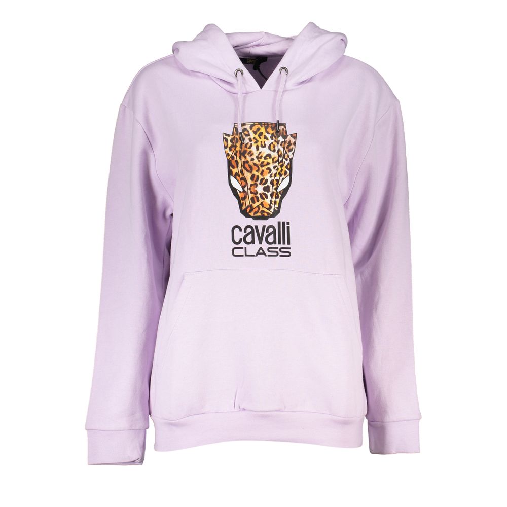 Cavalli Class Purple Cotton Women Sweater