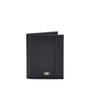 Ferragamo Black Calf Leather Bos Taurus Wallet