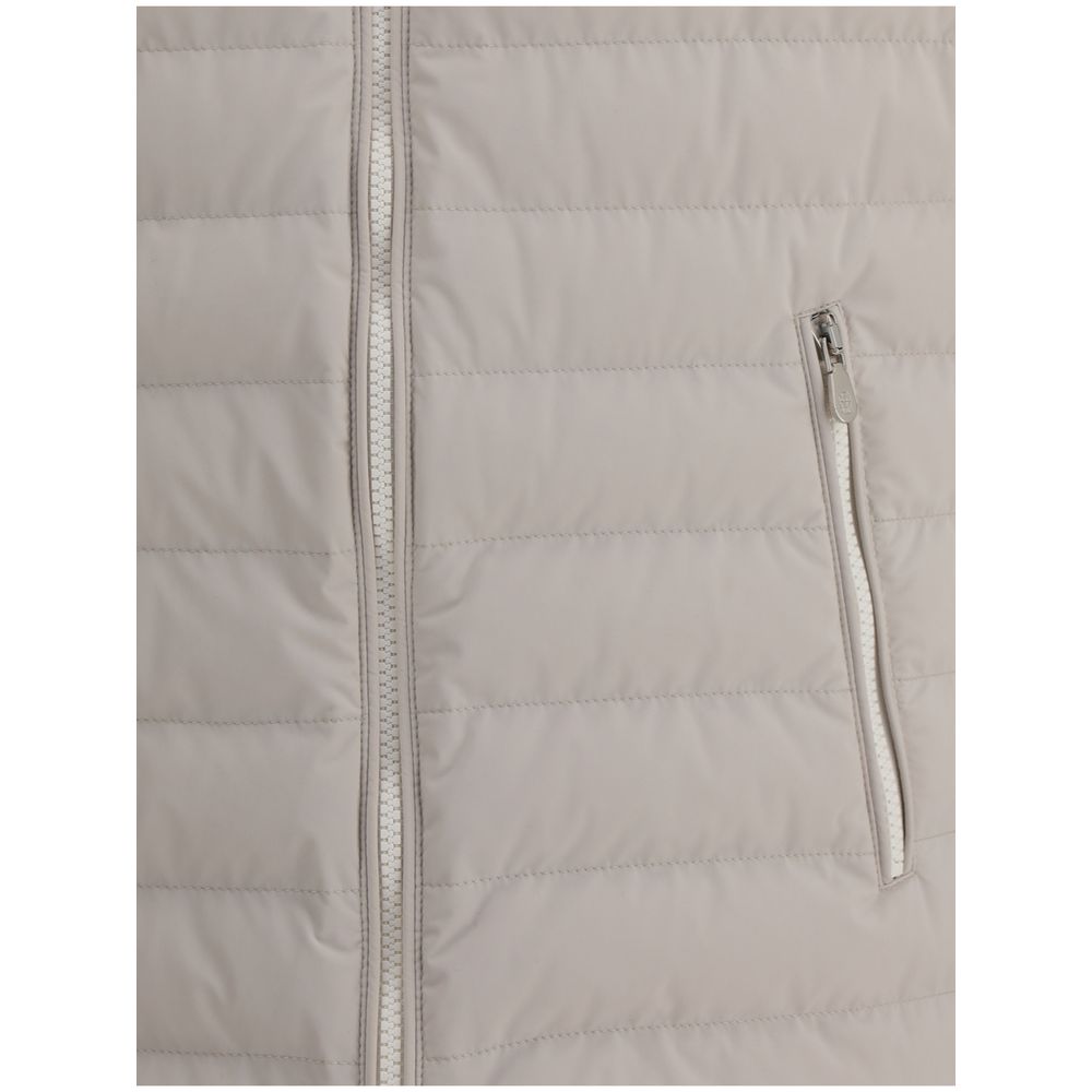 Brunello Cucinelli Beige Polyamid Jakker Og Frakke