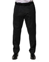 Dolce & Gabbana Rochie neagră din bumbac, pantaloni formali slim