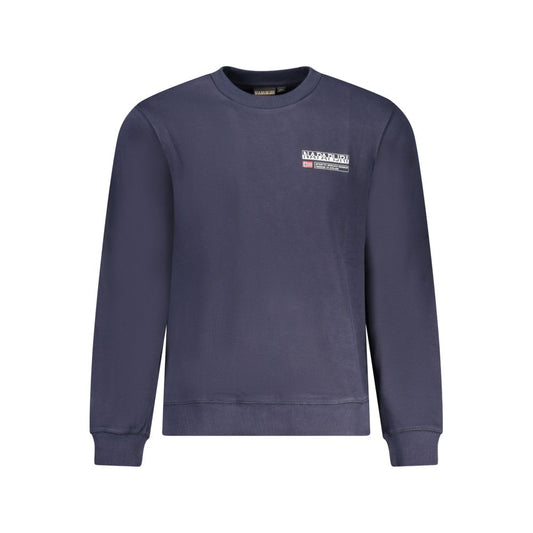 Napapijri Blue Cotton Men Sweater