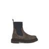 Botine din piele intoarsa Brunello Cucinelli