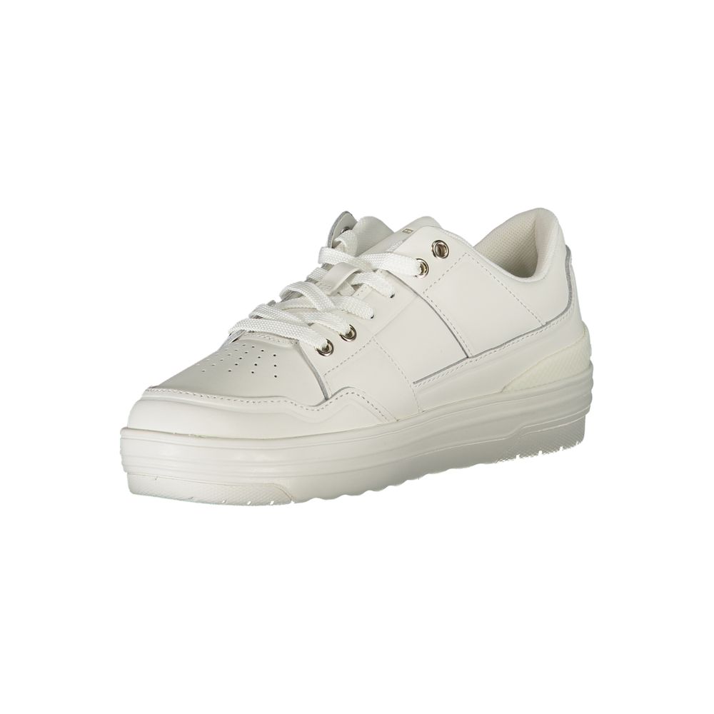 Teniși Tommy Hilfiger din piele albă pentru femei