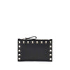 Valentino Garavani Black Calf Leather Bos Taurus Wallet