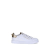Dolce & Gabbana White Calf Leather Bos Taurus Low Top Sneakers