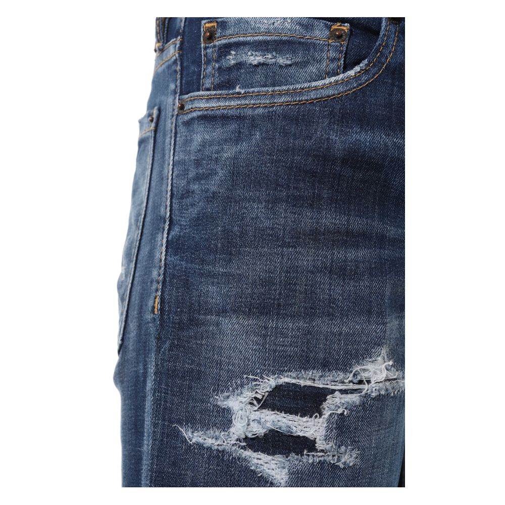 Dsquared² Blugi slim din bumbac albastru pentru bărbați
