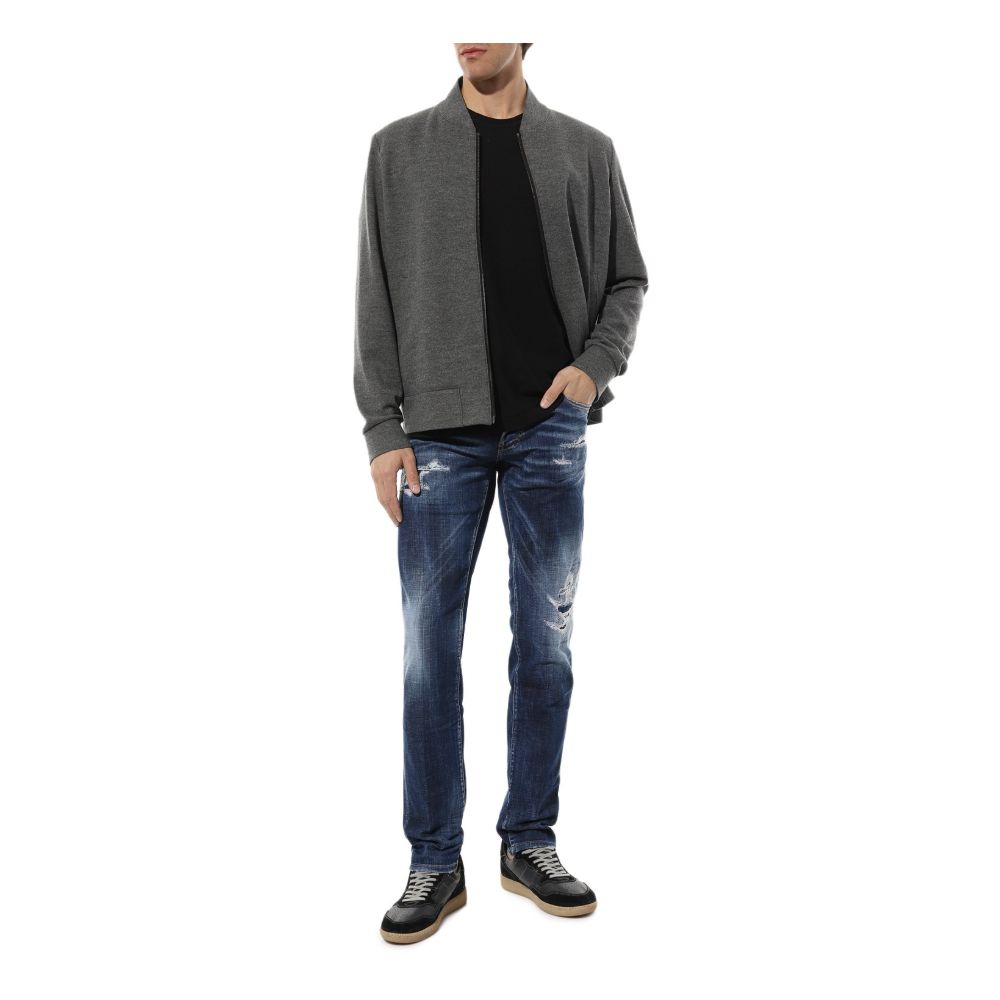 Dsquared² Blugi slim din bumbac albastru pentru bărbați