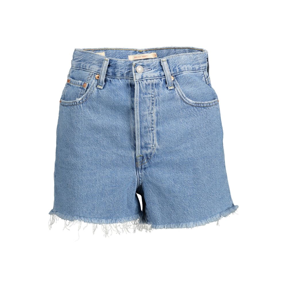 Levi's Blue Cotton Women Shorts