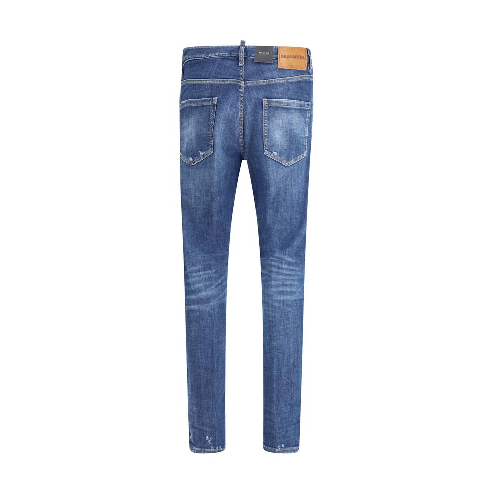Dsquared² Blue Cotton Skinny Jeans