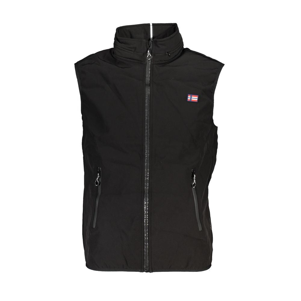 Scuola Nautica Black Polyester Men Jacket