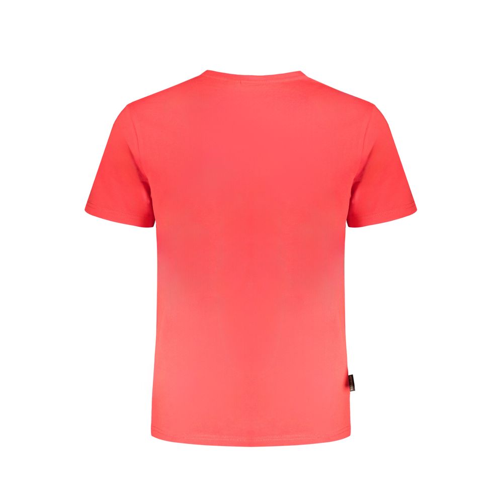Tricou Napapijri roșu din bumbac