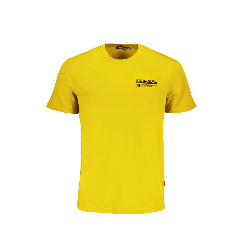 Tricou Napapijri galben din bumbac