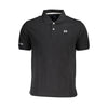 Tricou polo negru din bumbac pentru bărbați La Martina