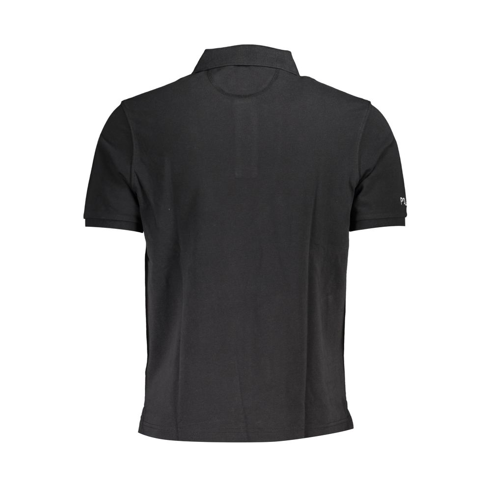 Tricou polo negru din bumbac pentru bărbați La Martina