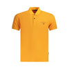 Tricou polo pentru bărbați din bumbac portocaliu Napapijri
