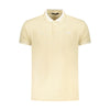 Tricou polo pentru bărbați Cavalli Class bej din bumbac