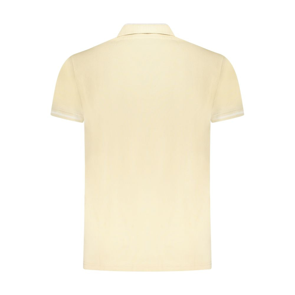 Tricou polo pentru bărbați Cavalli Class bej din bumbac