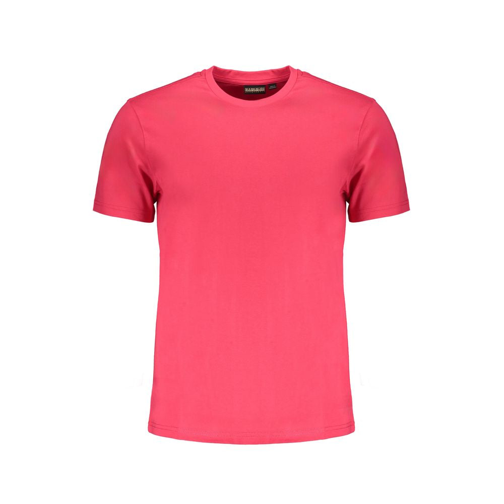 Tricou Napapijri roz din bumbac