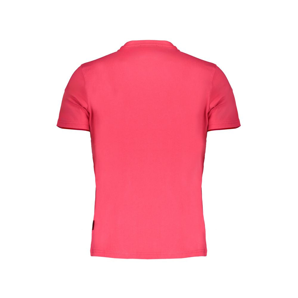 Tricou Napapijri roz din bumbac