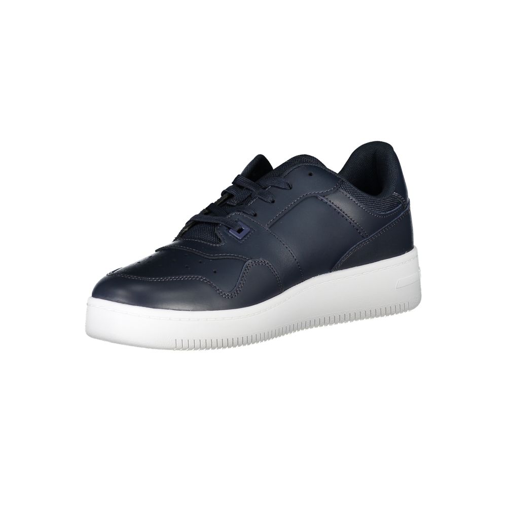Teniși Tommy Hilfiger albaștri contrastanți cu detaliu logo