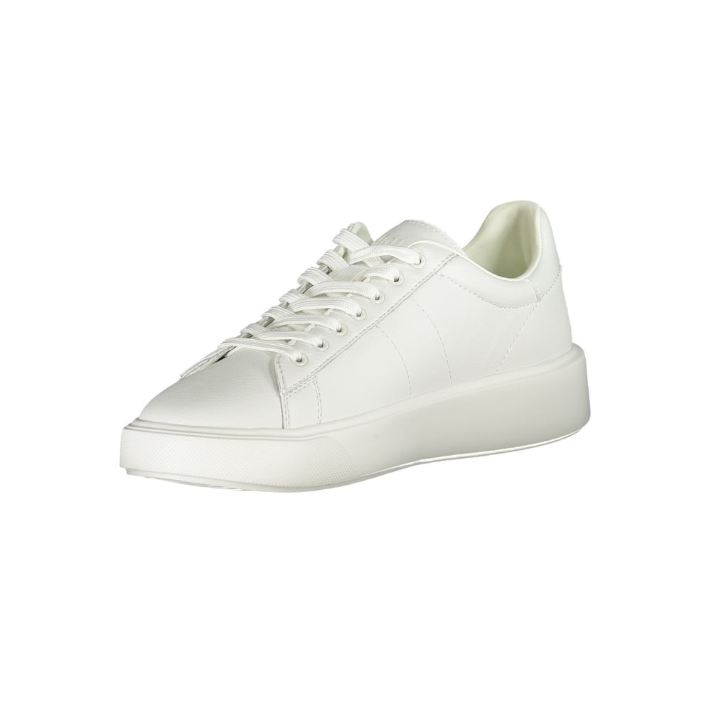 Blauer White Leather Men Sneaker