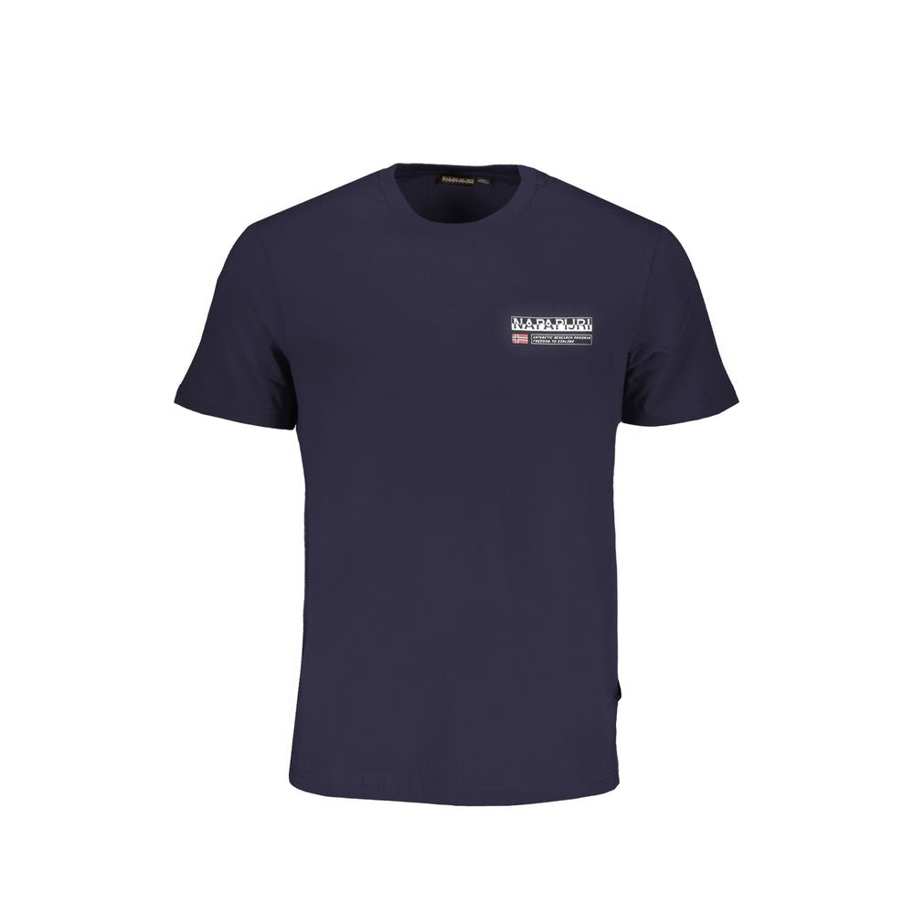 Tricou Napapijri albastru din bumbac