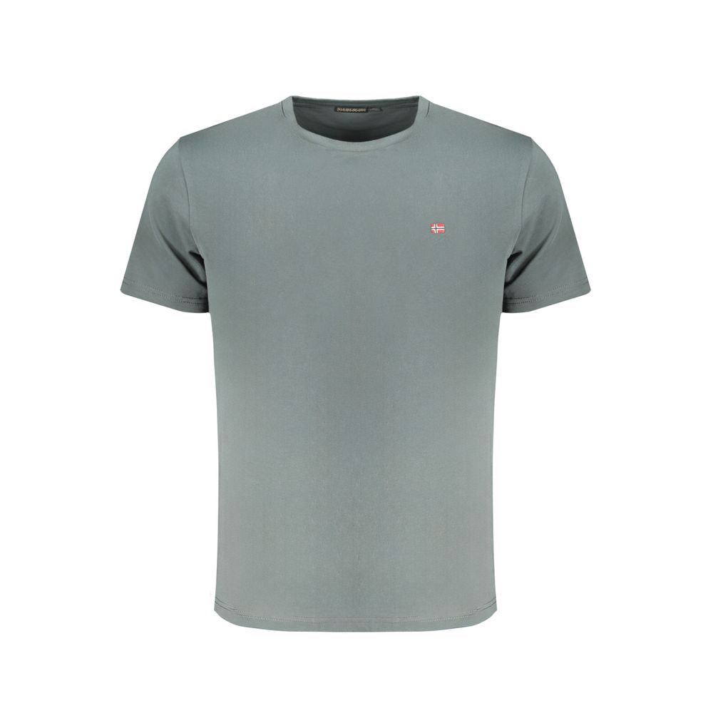 Tricou Napapijri verde din bumbac