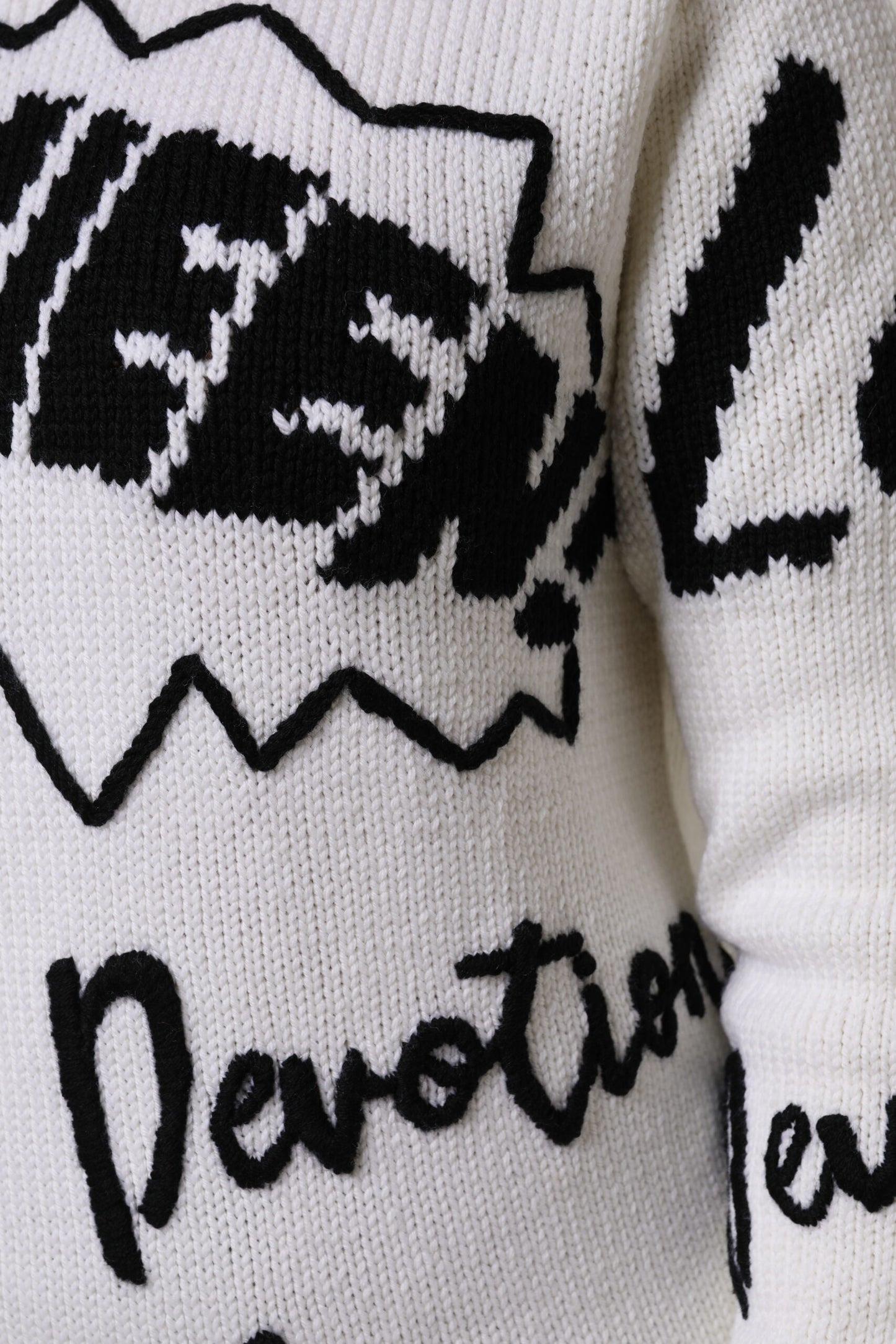 Dolce & Gabbana White Wool Knit Crew Neck Pullover Sweater