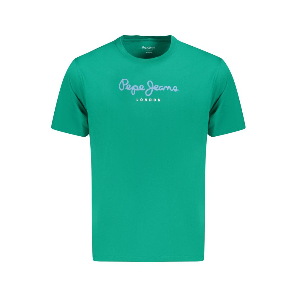 Tricou Pepe Jeans verde din bumbac
