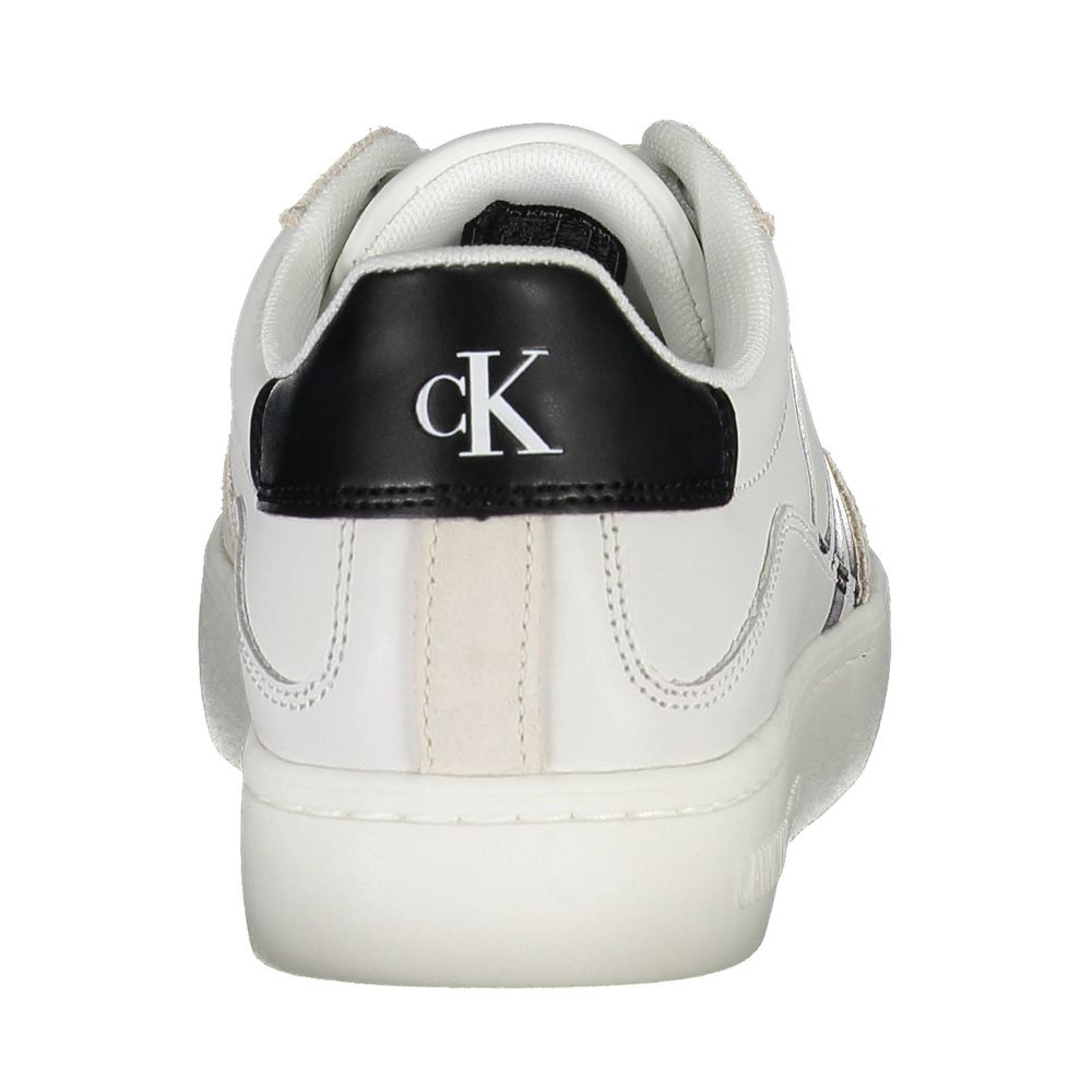Tenișor Calvin Klein din poliester alb
