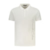 Tricou polo pentru bărbați Cavalli Class din bumbac alb