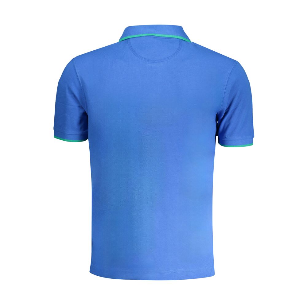 Tricou polo albastru din bumbac La Martina