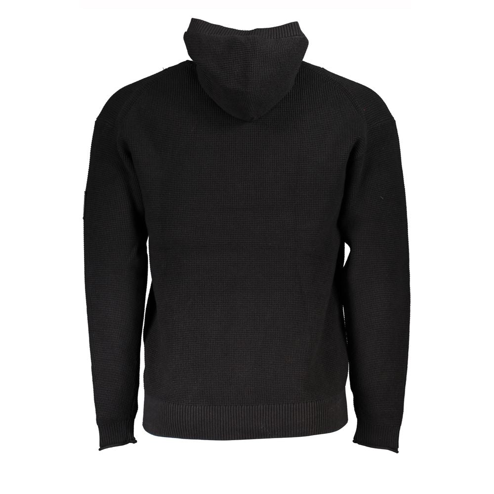 Pulover elegant cu glugă din bumbac Calvin Klein, cu detaliu logo