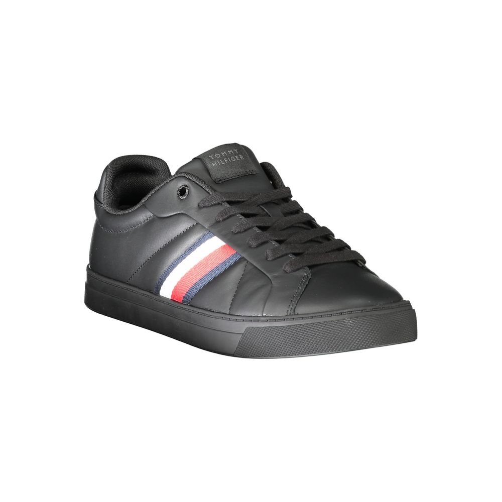 Pantofi sport Tommy Hilfiger negri din piele pentru bărbați