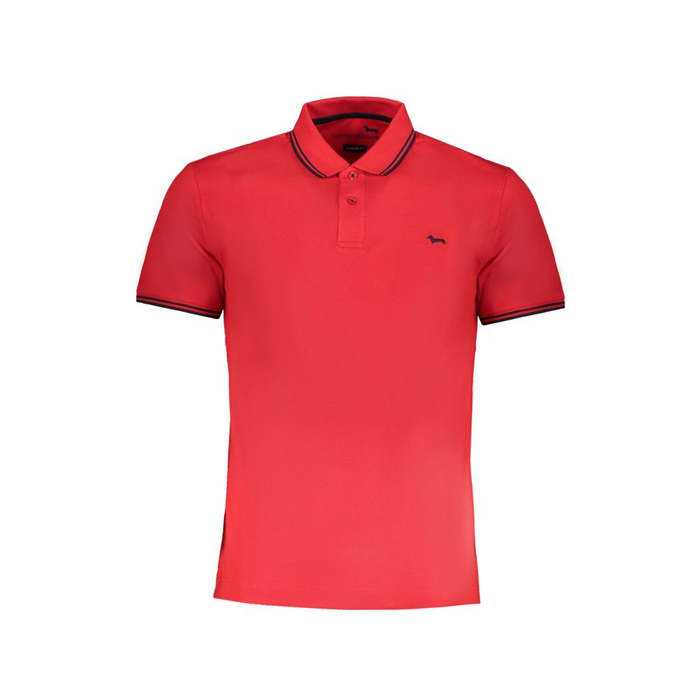 Tricou polo roșu din bumbac Harmont & Blaine