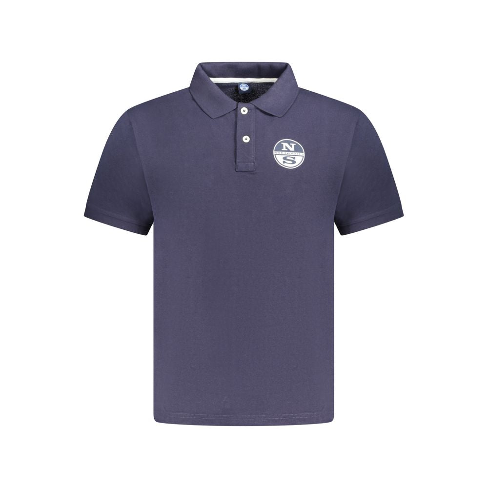 Tricou polo North Sails albastru din bumbac pentru bărbați