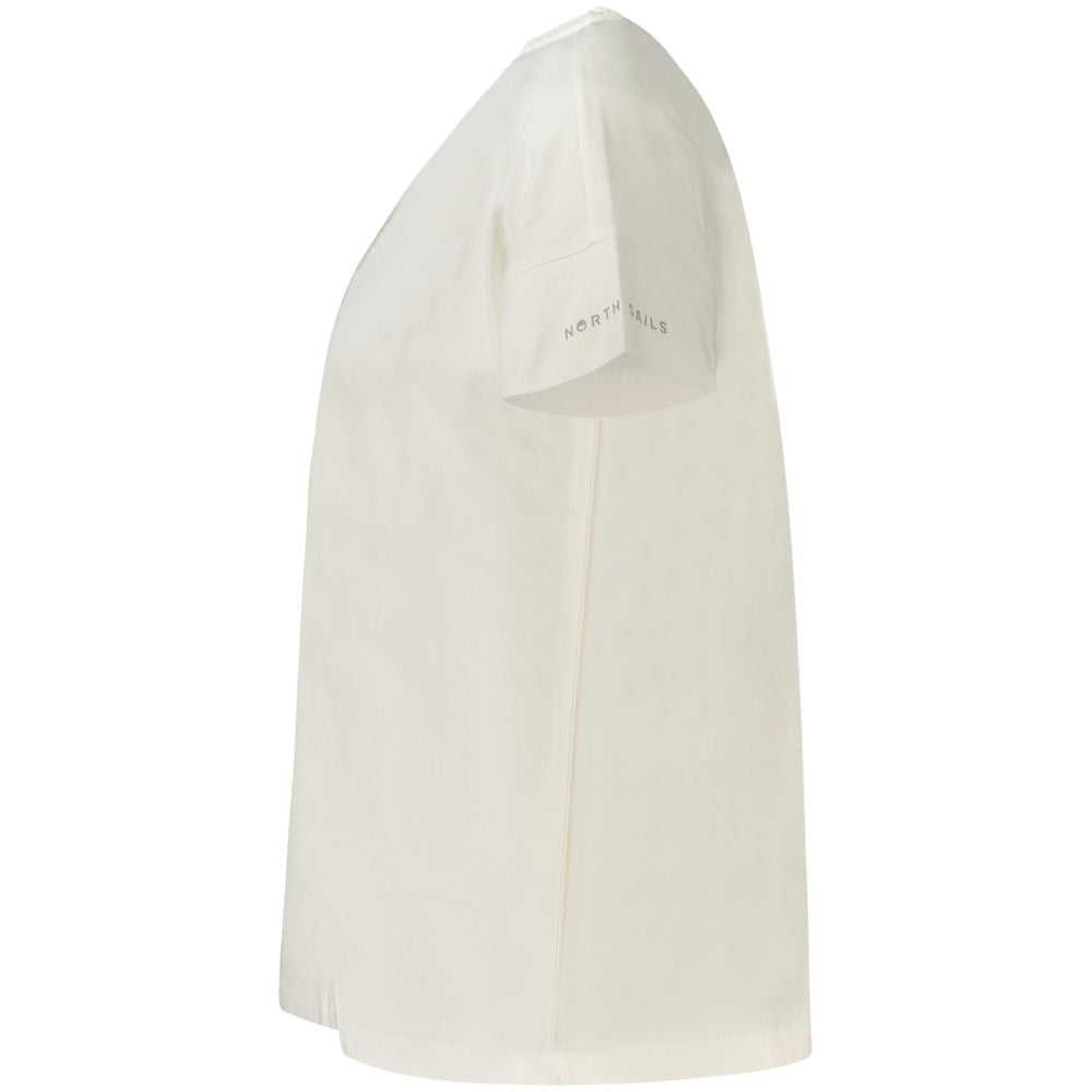 North Sails White Cotton Women T-Shirt