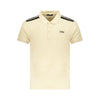 Tricou polo pentru bărbați Cavalli Class bej din bumbac